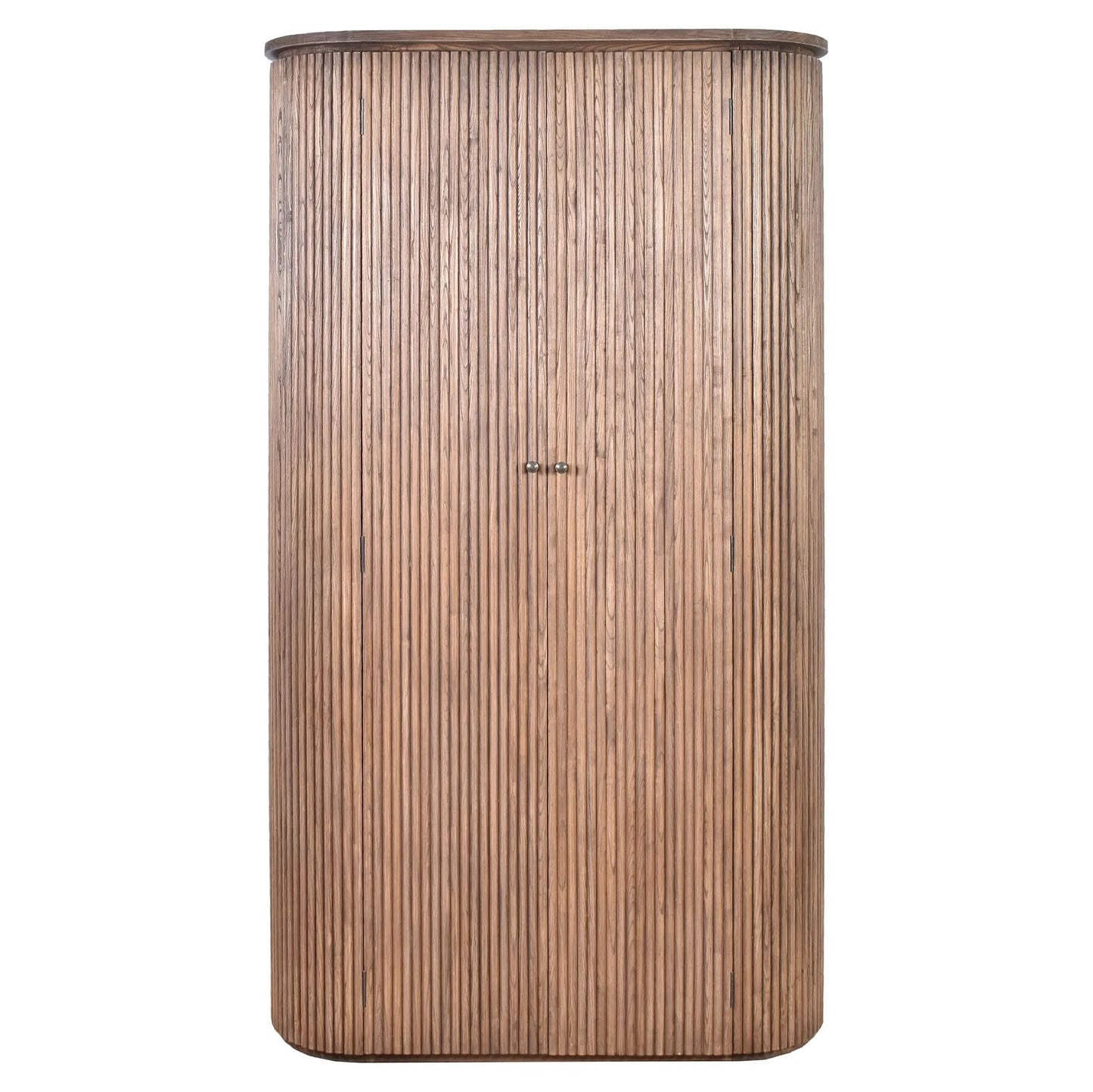 JARVIS SLATTED OLD ELM CABINET/LARGE CUPBOARD NATURAL - MyChocolateWood