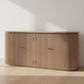 Jarvis slatted old elm sideboard by MyChocolateWood featuring natural wood finish and modern buffet design