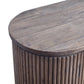 MyChocolateWood Jarvis slatted sideboard in natural old elm wood with a modern buffet design and sleek storage compartments