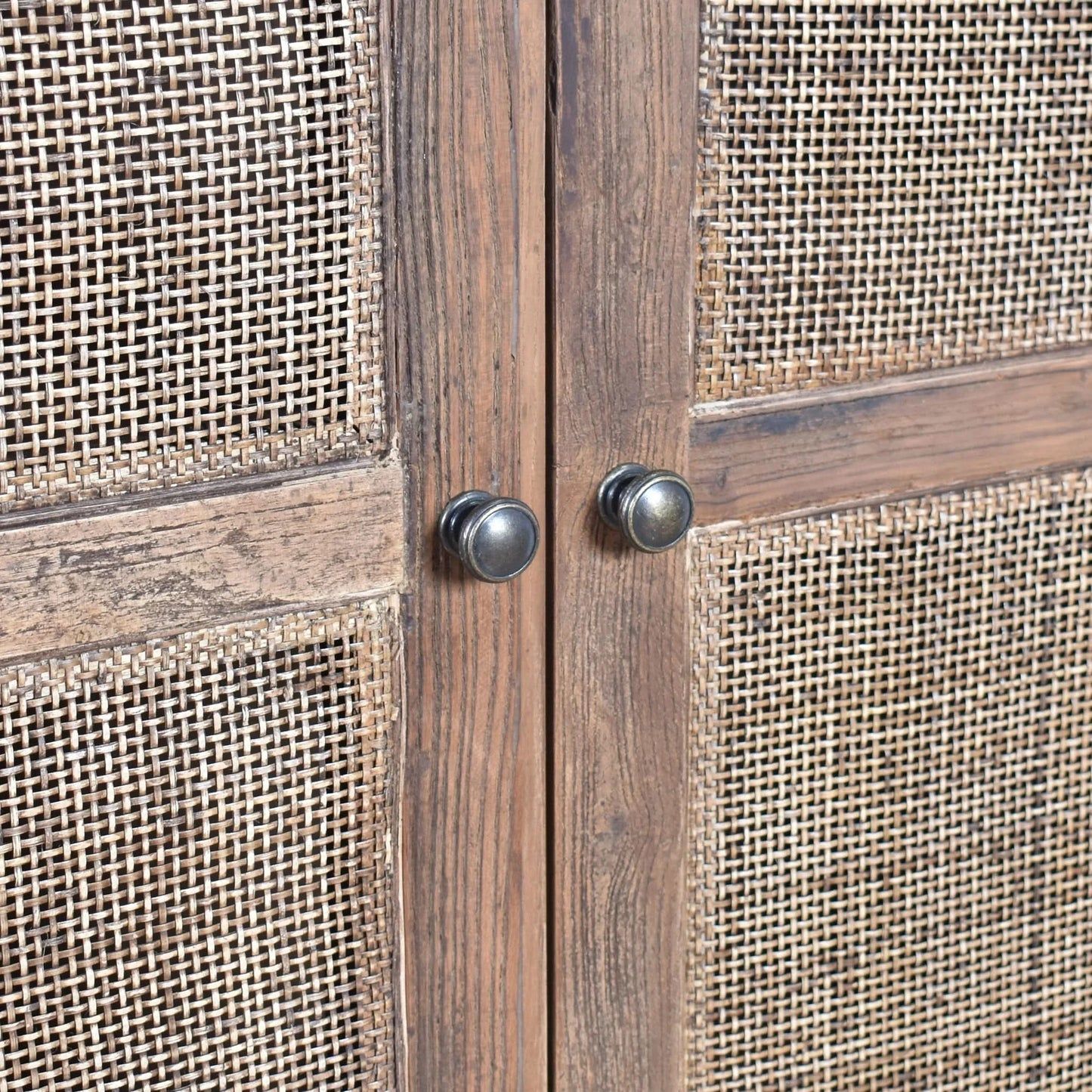 JASPA ARCHED OLD ELM CABINET STORAGE CABINET CUPBOARD - MyChocolateWood