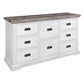 JAXON ACACIA WOOD KING SIZE BED + DRESSER + 2 X BEDSIDE TABLES PACKAGE DEAL - MyChocolateWood