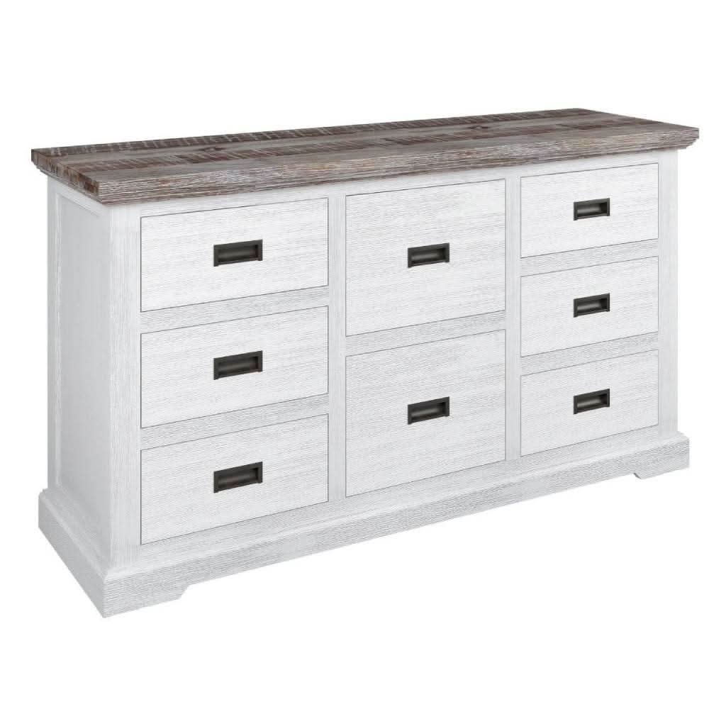 JAXON ACACIA WOOD KING SIZE BED + DRESSER + 2 X BEDSIDE TABLES PACKAGE DEAL - MyChocolateWood