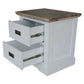 CASSIE ACACIA WOOD KING SIZE BED + TALLBOY + 2 X BEDSIDE TABLES PACKAGE DEAL - MyChocolateWood