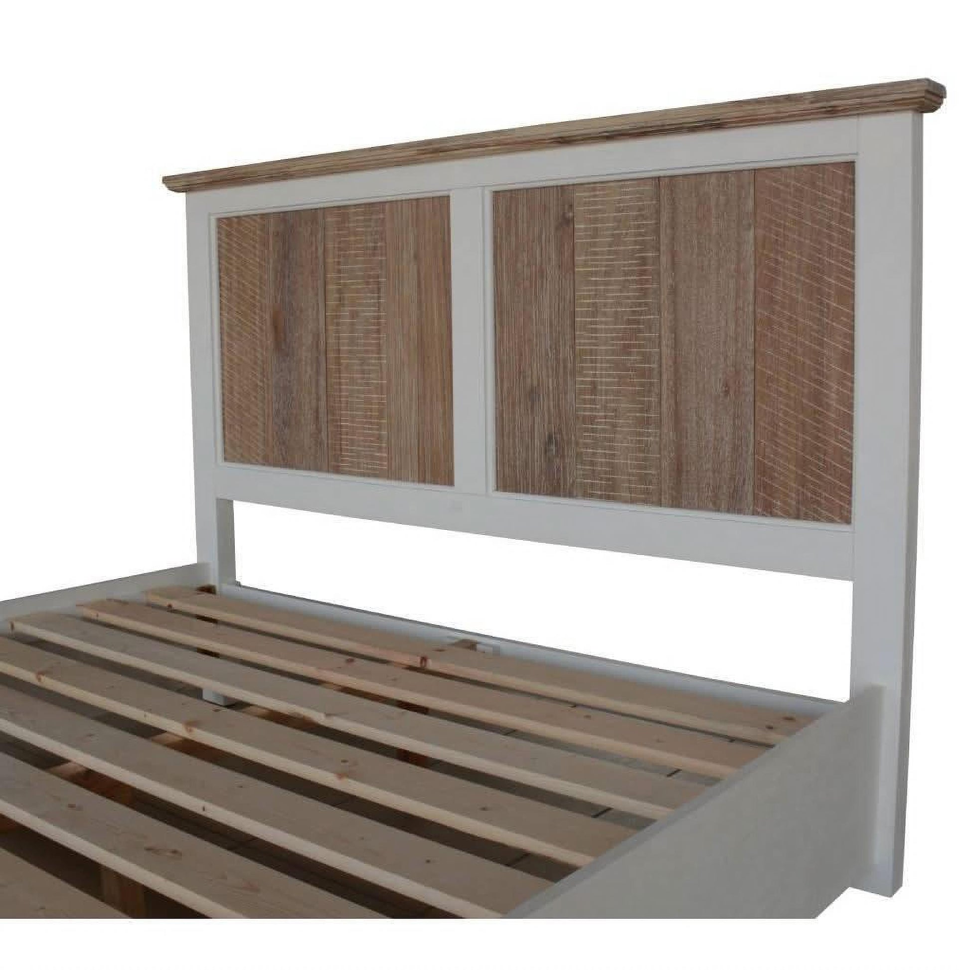 Jaxon Solid Acacia Wood King Bed - Chocolate Wood
