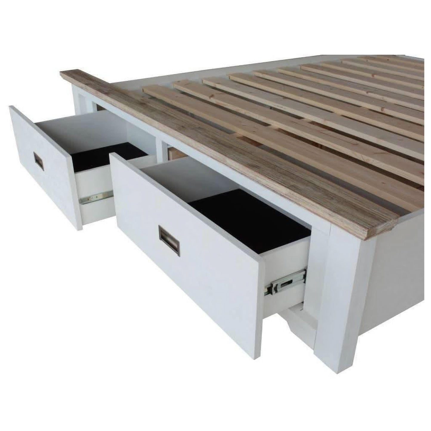 Jaxon Solid Acacia Wood King Bed - Chocolate Wood