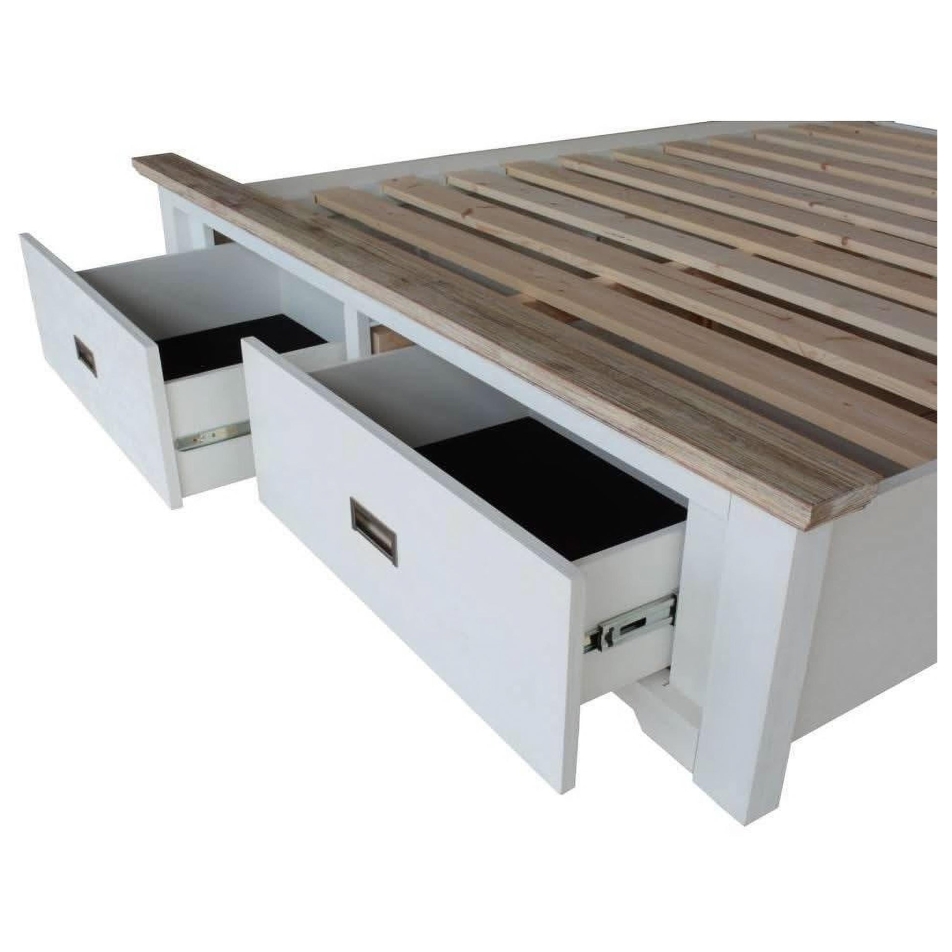 Jaxon Solid Acacia Wood King Bed - Chocolate Wood