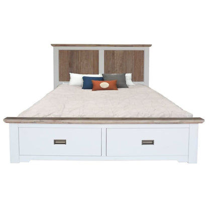 CASSIE QUEEN SIZE BED IN SOLID ACACIA WOOD - MyChocolateWood