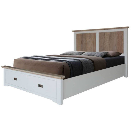 CASSIE QUEEN SIZE BED IN SOLID ACACIA WOOD - MyChocolateWood