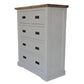 CASSIE SOLID ACACIA WOOD TALLBOY/5 DRAWER CHEST - MyChocolateWood
