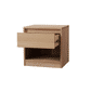 JAXX SOLID MESSMATE & BLUE GUM VENEER 1-DRAWER/1-NICHE BEDSIDE TABLE NATURAL - MyChocolateWood