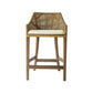 Jenalli Hamptons Rattan Counter Stool in Mango Teak - Chocolate Wood