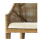 Jenalli Hamptons Rattan Counter Stool in Mango Teak - Chocolate Wood