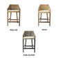 Jenalli Hamptons Rattan Counter Stool in Mango Teak - Chocolate Wood
