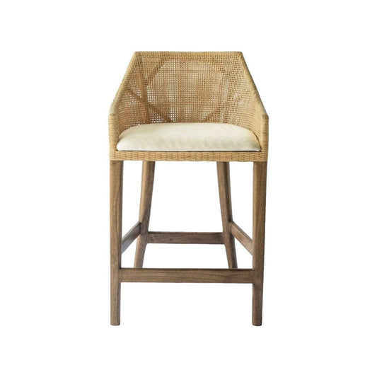 JENALLI HAMPTONS RATTAN COUNTER STOOL IN NATURAL