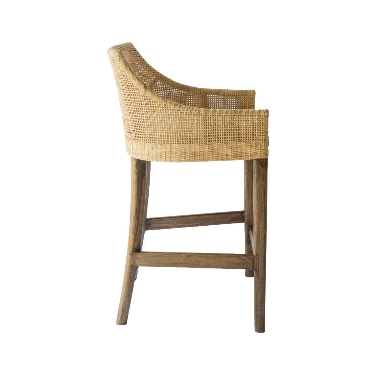 JENALLI HAMPTONS RATTAN COUNTER STOOL IN NATURAL - MyChocolateWood