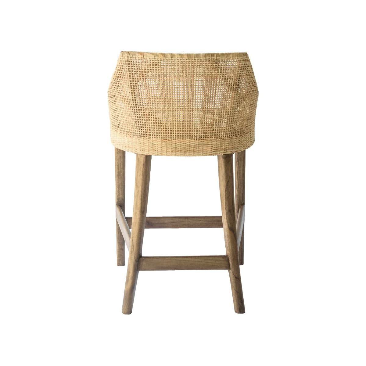 JENALLI HAMPTONS RATTAN COUNTER STOOL IN NATURAL - MyChocolateWood