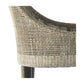 Jenalli Hamptons Rattan Counter Stool in Smoked Greywash - Chocolate Wood