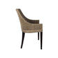 JENALLI HAMPTONS RATTAN DINING CHAIR/ LOUNGE CHAIR IN SMOKED GREYWASH - MyChocolateWood