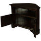 Jeremiah Corner Solid Mahogany TV Unit in Chocolate - Chocolate Wood