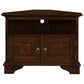 JEREMIAH CORNER SOLID MAHOGANY TV UNIT 2 DOORS/SHELF - MAHOGANY - MyChocolateWood
