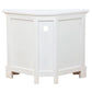 Jeremiah Corner Solid Mahogany TV Unit in White - Chocolate Wood