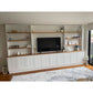 JONQUILLE FRENCH PROVINCIAL HAMPTONS STYLE 2 TONE WALL UNIT TV ENTERTAINMENT CENTRE BOOKCASE/BOOKSHELF - MyChocolateWood