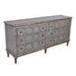 JUNI SOLID RECLAIMED TIMBER RUSTIC 6 DRAWER DRESSER/ 6 DRAWER CHEST OF DRAWERS LIGHT GREY - MyChocolateWood