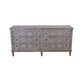 JUNI SOLID RECLAIMED TIMBER RUSTIC 6 DRAWER DRESSER/ 6 DRAWER CHEST OF DRAWERS LIGHT GREY - MyChocolateWood