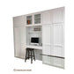 JUNO 3 PIECE STUDY / OFFICE DESK/STORAGE UNIT IN WHITE MDF - MyChocolateWood