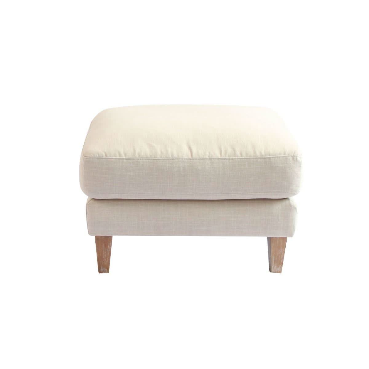 KAILANI HAMPTON STYLE OTTOMAN IN SAND - MyChocolateWood