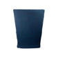 Kami Hamptons Swivel Armchair in Navy - Chocolate Wood
