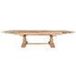 KAMURA SOLID OAK WOOD DOUBLE EXTENSION DINING TABLE NATURAL 310CM - MyChocolateWood