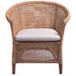 KARLA RATTAN ARMCHAIR LOUNGE CHAIR HONEY BROWN - MyChocolateWood