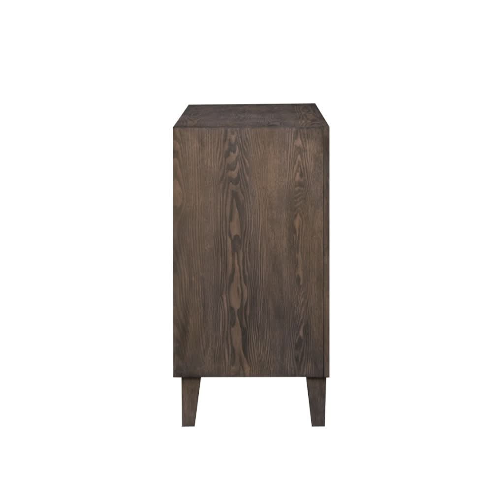 KASIANE RUBBERWOOD 6-DRAWER DRESSER  6-DRAWER CHEST OF DRAWERS CAFE GREY - MyChocolateWood