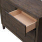 KASIANE RUBBERWOOD 6-DRAWER DRESSER  6-DRAWER CHEST OF DRAWERS CAFE GREY - MyChocolateWood