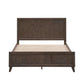 KASIANE RUSTIC RUBBERWOOD DOUBLE BED  CAFE GREY - MyChocolateWood