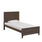 Kasiane Rustic Rubberwood Bed in Cafe Grey, King Single - Chocolate Wood
