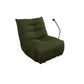 Kassel Gaming Chair Electric Recliner in Green - Chocolate Wood