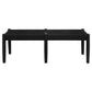 Kelly Solid Oak Timber & Loom 2-Seater Bench in Black - Chocolate Wood