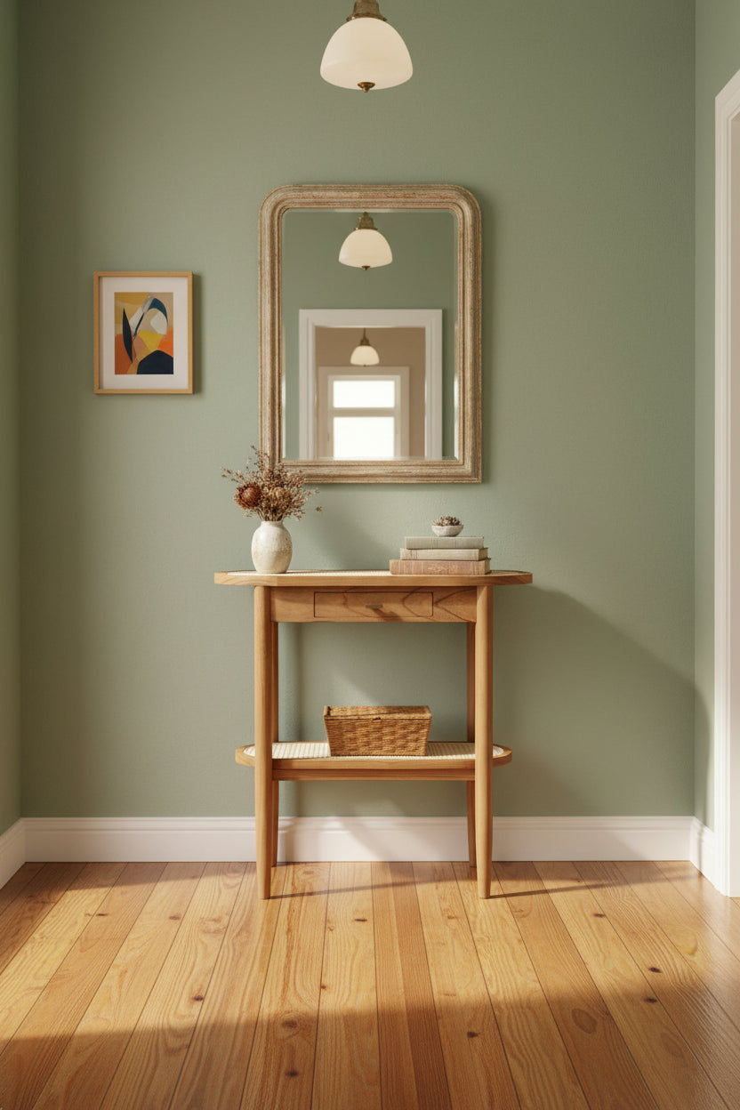 KELLY WHITE CEDAR TIMBER  CONSOLE TABLE/HALL TABLE ALMOND - MyChocolateWood
