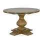 KENDALL SOLID MANGO WOOD ROUND DINING TABLE RUSTIC MEDIUM BOSQUET 152CM - MyChocolateWood
