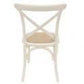 KENSIT HAMPTON RECYCLED ELM DINING TABLE IN 2 TONE FINISH PARQUETRY TOP 245CM + 8 MELROSE CROSS BACK DINING CHAIRS- WHITE - MyChocolateWood