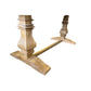 KENSIT HAMPTONS RECYCLED ELM DINING TABLE PARQUETRY TOP 200CM - MyChocolateWood