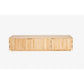KEREN MANGO WOOD TV UNIT 3 DOORS NATURAL - FLOOR STOCK CLEARANCE - MyChocolateWood
