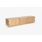 KEREN MANGO WOOD TV UNIT 3 DOORS NATURAL - FLOOR STOCK CLEARANCE - MyChocolateWood