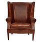 KILIMANJARO WINGBACK AGED LEATHER ARMCHAIR - MyChocolateWood