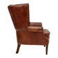 KILIMANJARO WINGBACK AGED LEATHER ARMCHAIR - MyChocolateWood
