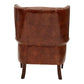 KILIMANJARO WINGBACK AGED LEATHER ARMCHAIR - MyChocolateWood