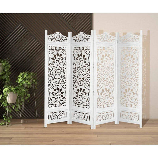 KILLARA SCREEN 200 X 2.4 X 180CM IN ANTIQUE WHITE - MyChocolateWood