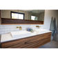 KIMBERLY CUSTOM MADE SOLID SPOTTED GUM VANITY + MIRROR - MyChocolateWood